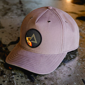 Grey Snapback Hat with Falcon Smash Patch