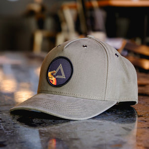 Olive Snapback Hat with Falcon Smash Patch