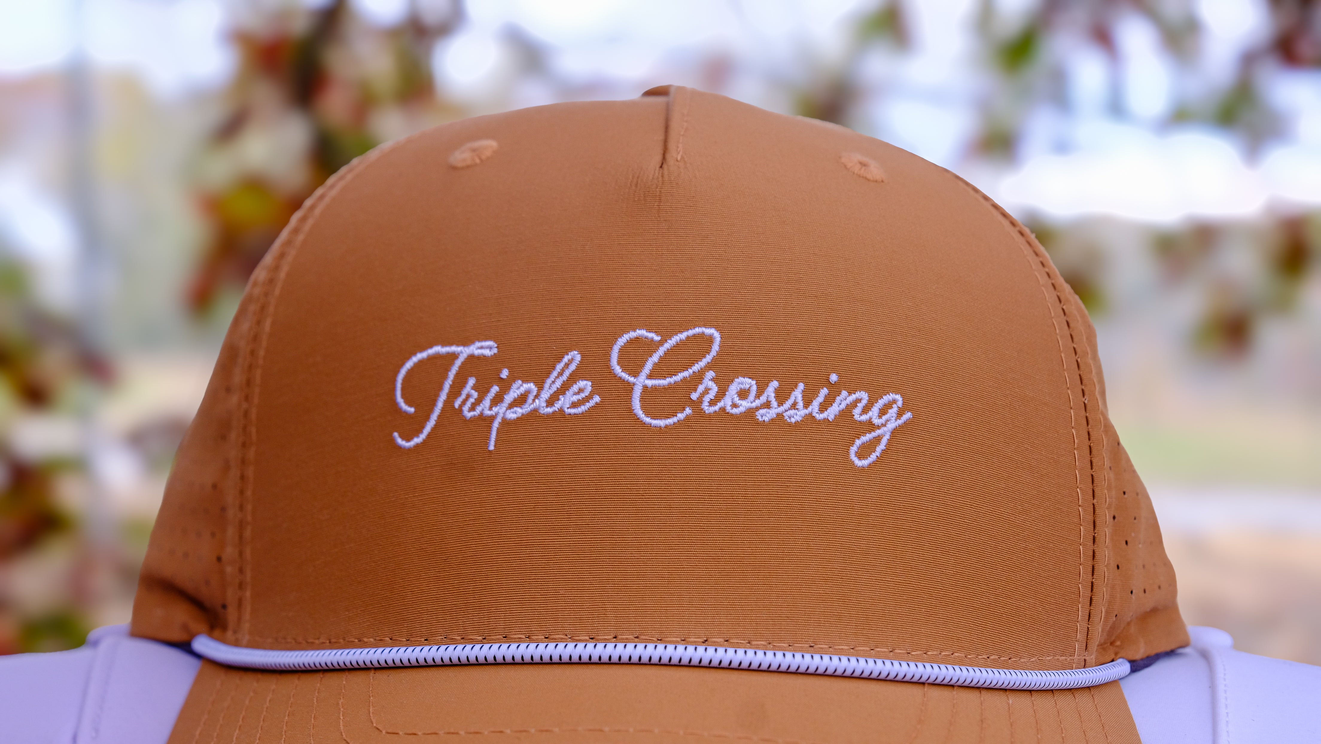 Clay Dad Hat w/ Triple Crossing Script