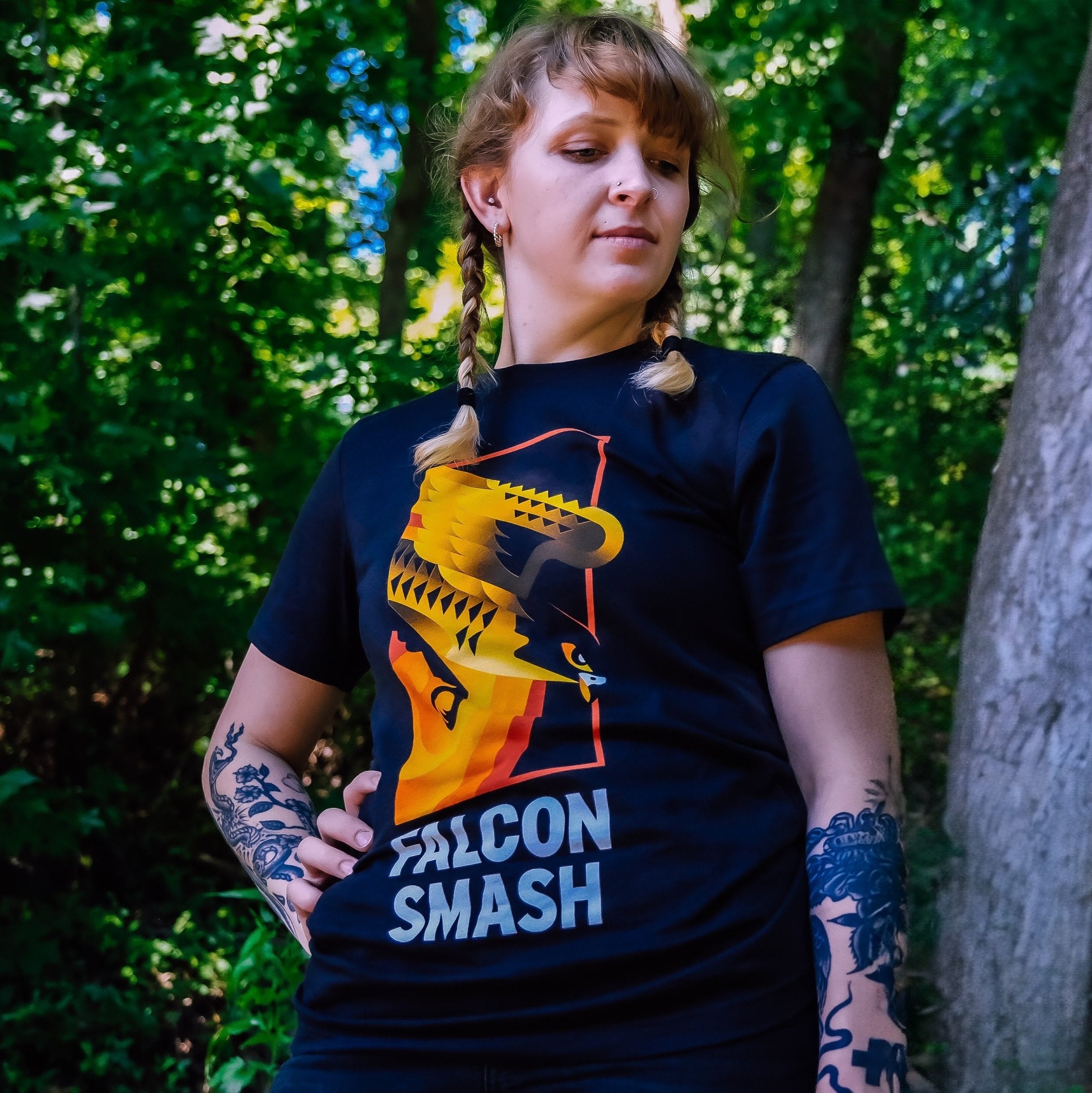 Black Falcon Smash Tee