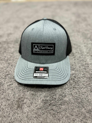 Grey and Black Triple Crossing Logo Hat