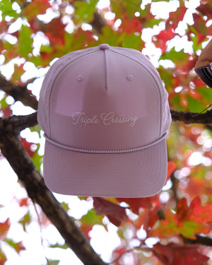 Lilac Dad Hat w/ Triple Crossing Script